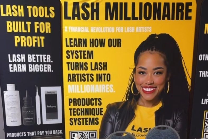 Lash Millionaire booth